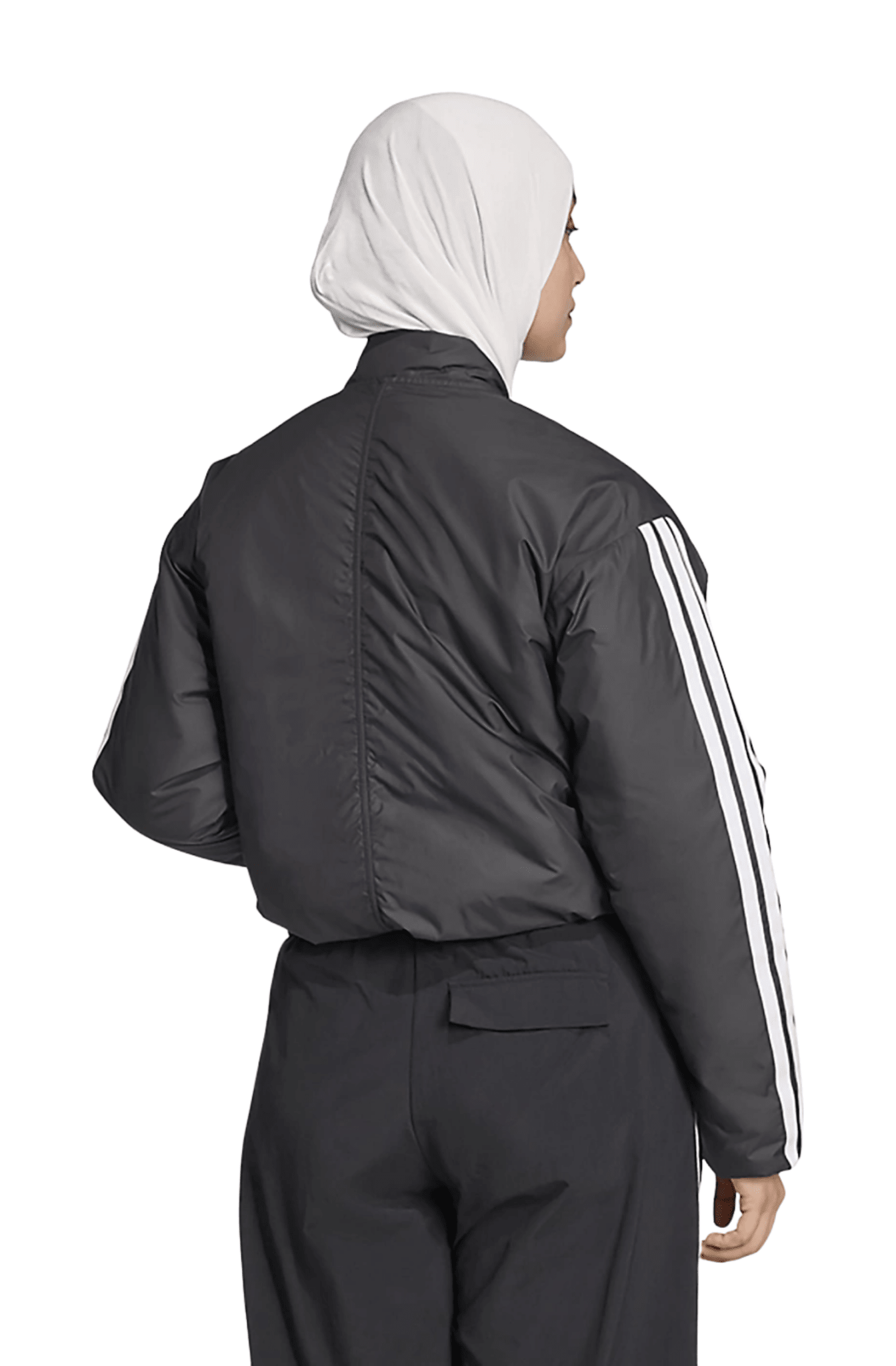 Jaqueta Adidas Essentials CLIMAWARM 3 - stripes Preto/Branco - NewSkull