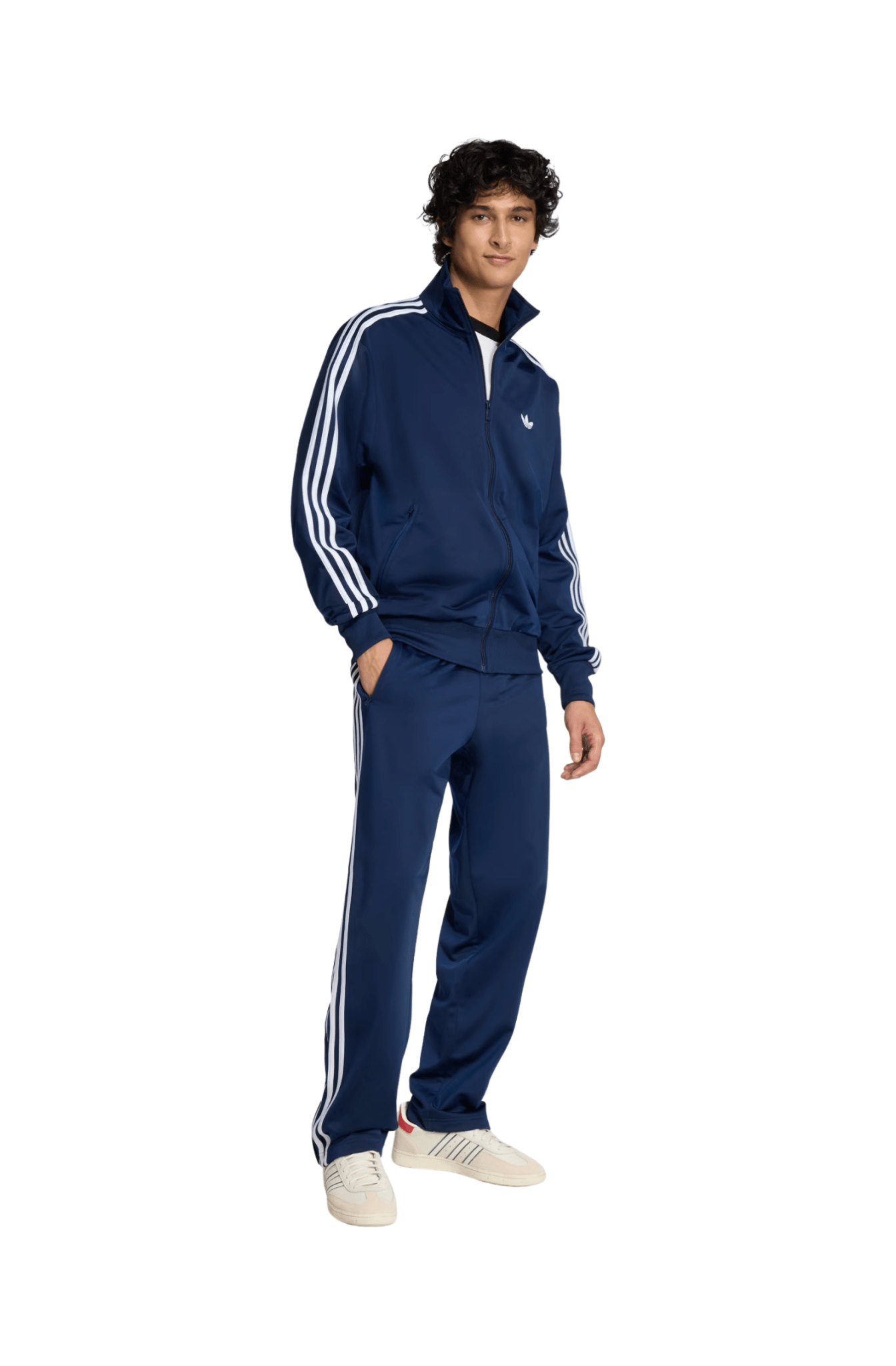 Jaqueta Adidas Firebird Azul Marinho/Branco - NewSkull
