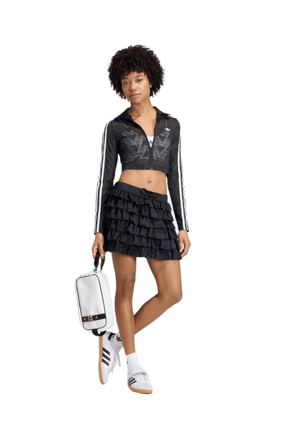 Jaqueta Adidas Firebird Classic Lace Track Top Preto/Branco - NewSkull