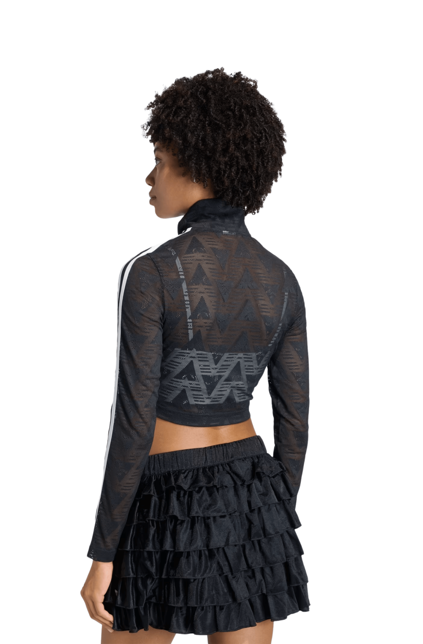 Jaqueta Adidas Firebird Classic Lace Track Top Preto/Branco - NewSkull