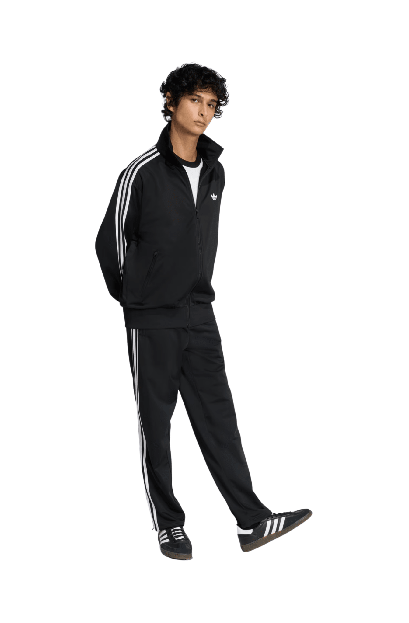 Jaqueta Adidas Firebird Preto/Branco - NewSkull