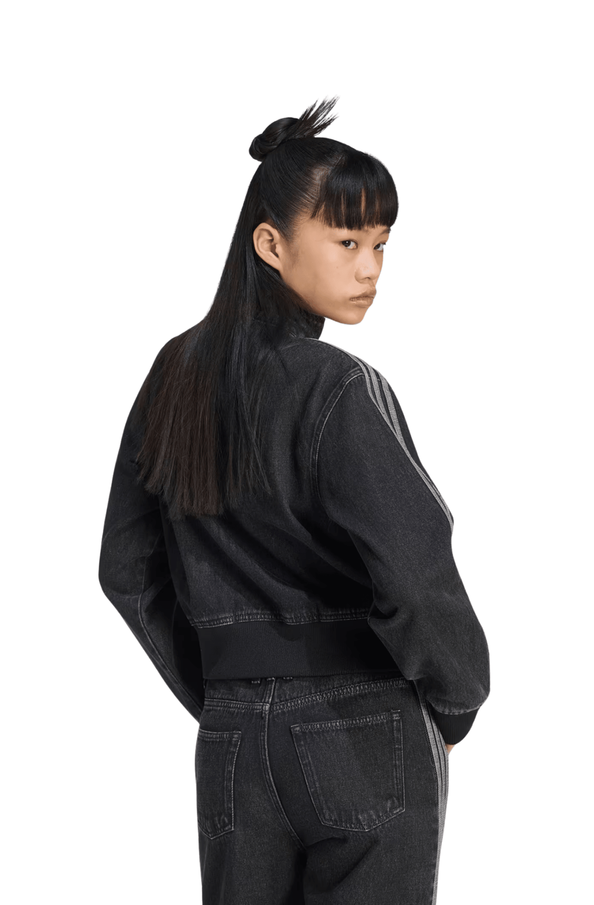 Jaqueta Adidas Jeans Firebird Preto - NewSkull