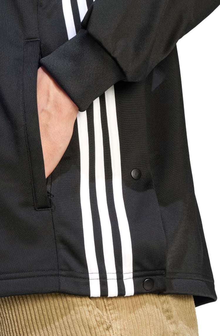 Jaqueta Adidas Moletom Adicolor Adibreak Preto/Branco - NewSkull