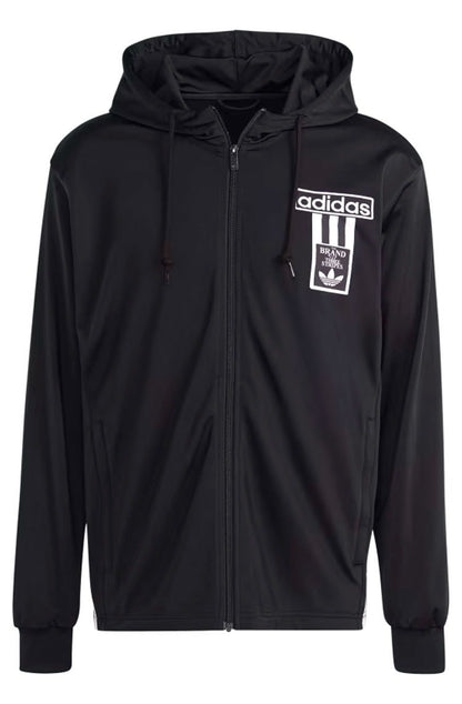 Jaqueta Adidas Moletom Adicolor Adibreak Preto/Branco - NewSkull