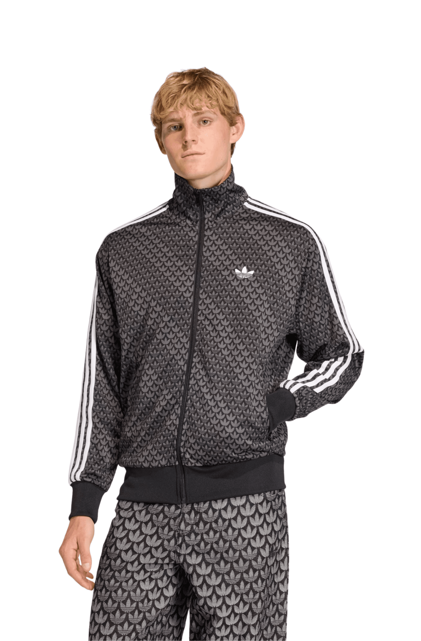 Jaqueta Adidas Originals Firebird Preto/Branco - NewSkull