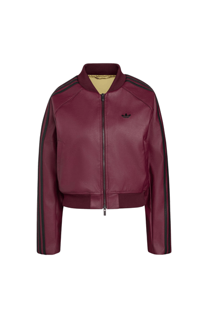 Jaqueta Adidas Pleather SST Bordô/Preto - NewSkull