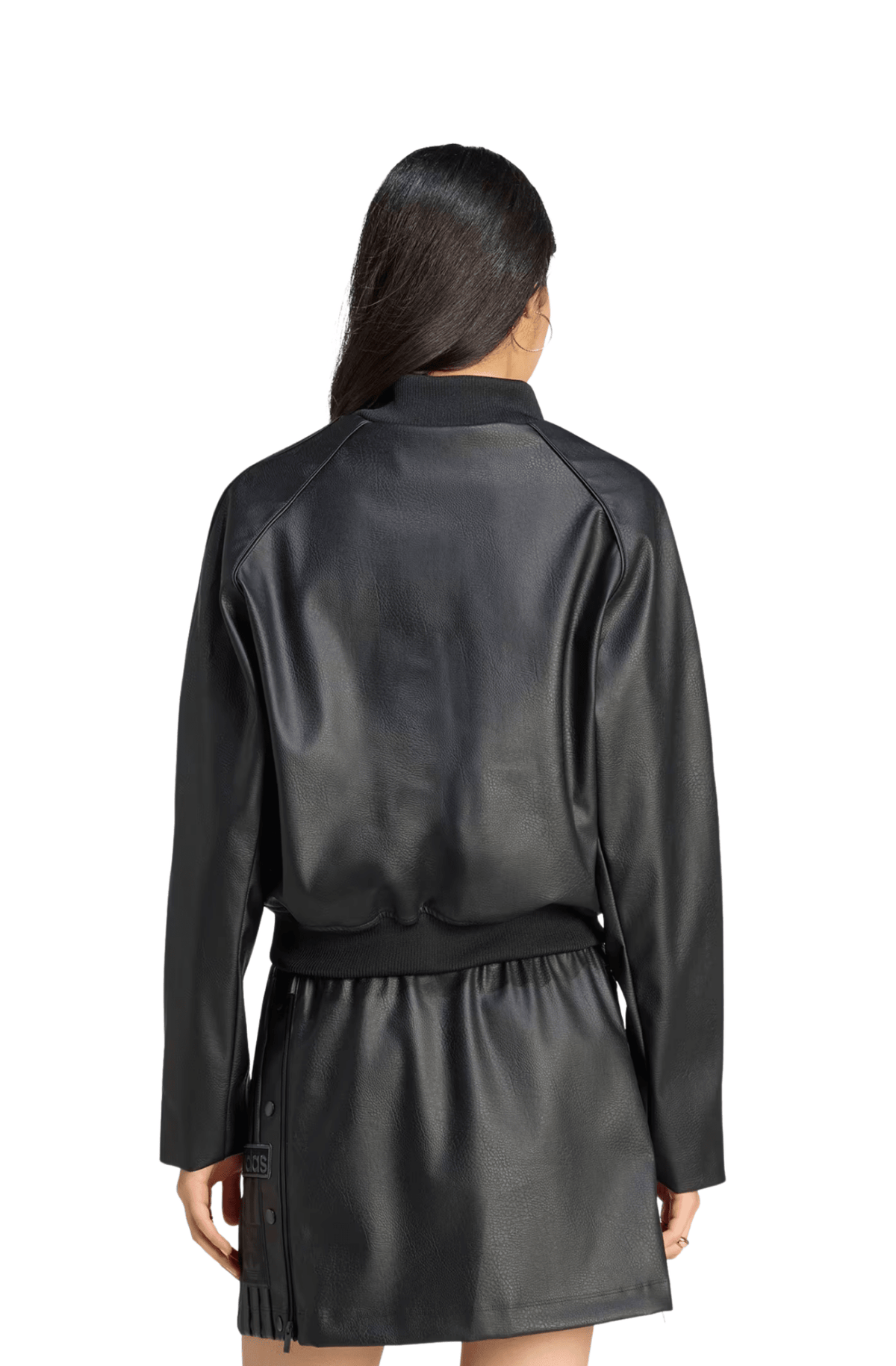 Jaqueta Adidas Pleather SST Preto/Preto - NewSkull