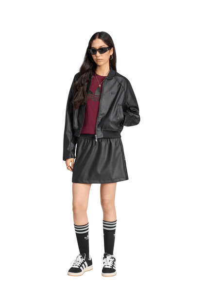 Jaqueta Adidas Pleather SST Preto/Preto - NewSkull