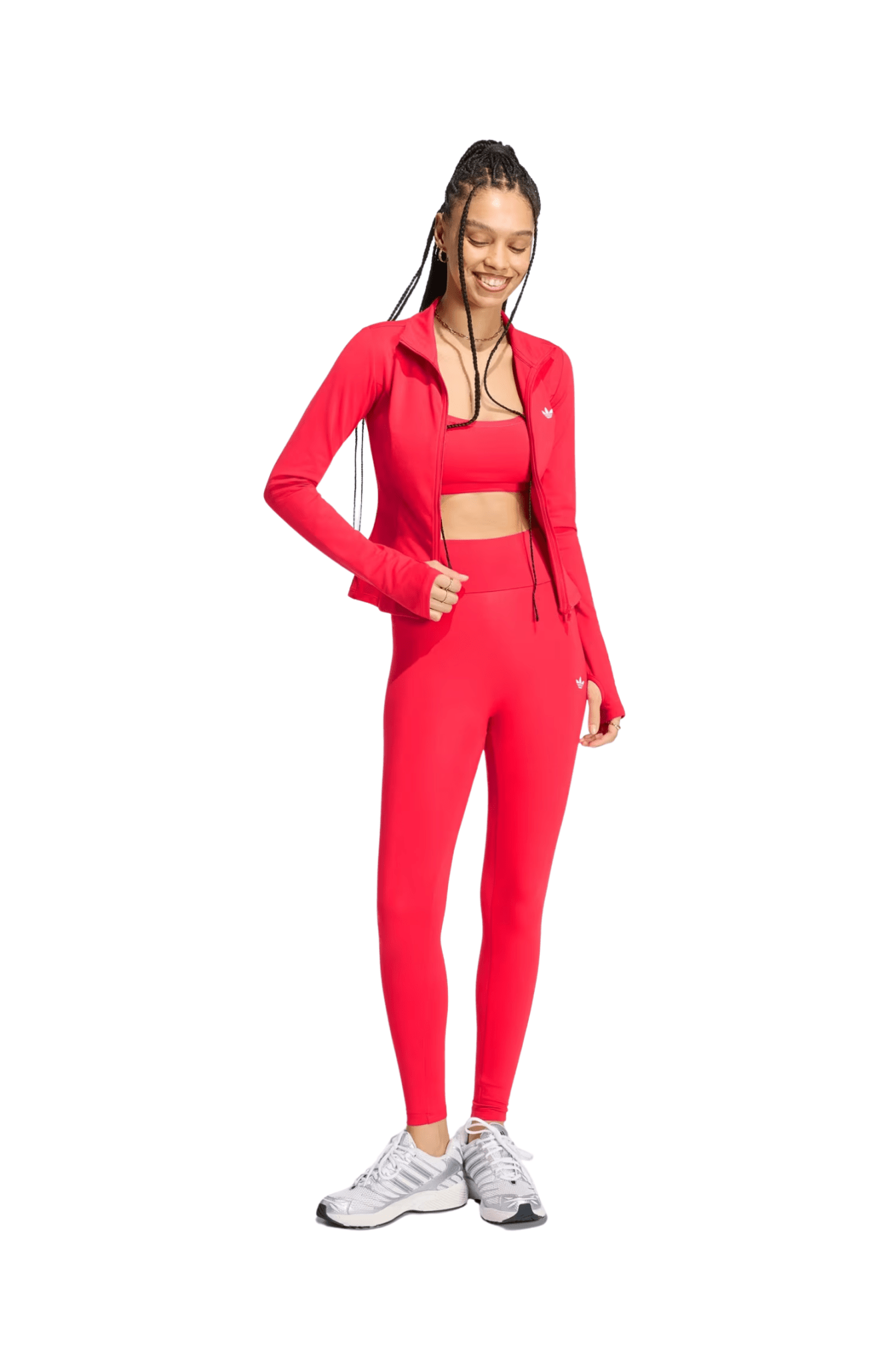 Jaqueta Adidas Poliéster Trefoil Essentials Vermelho - NewSkull