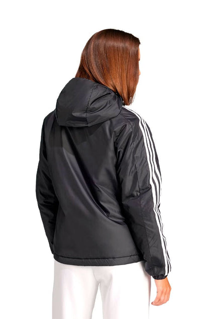 Jaqueta Adidas Puffer Feminino Essentials 3 - stripes Preto/Branco - NewSkull