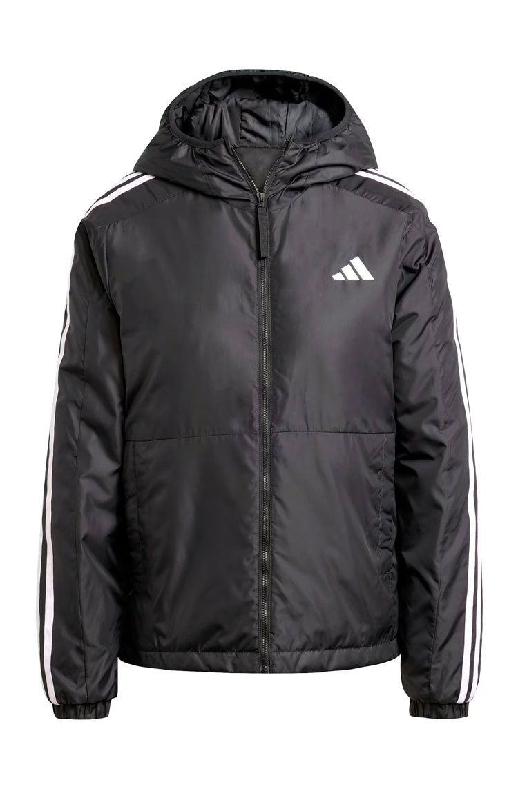 Jaqueta Adidas Puffer Feminino Essentials 3 - stripes Preto/Branco - NewSkull