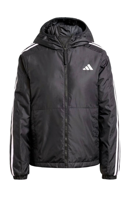 Jaqueta Adidas Puffer Feminino Essentials 3 - stripes Preto/Branco - NewSkull