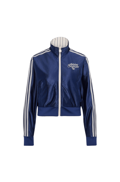 Jaqueta Adidas Reversível Firebird Bege/Azul Marinho - NewSkull