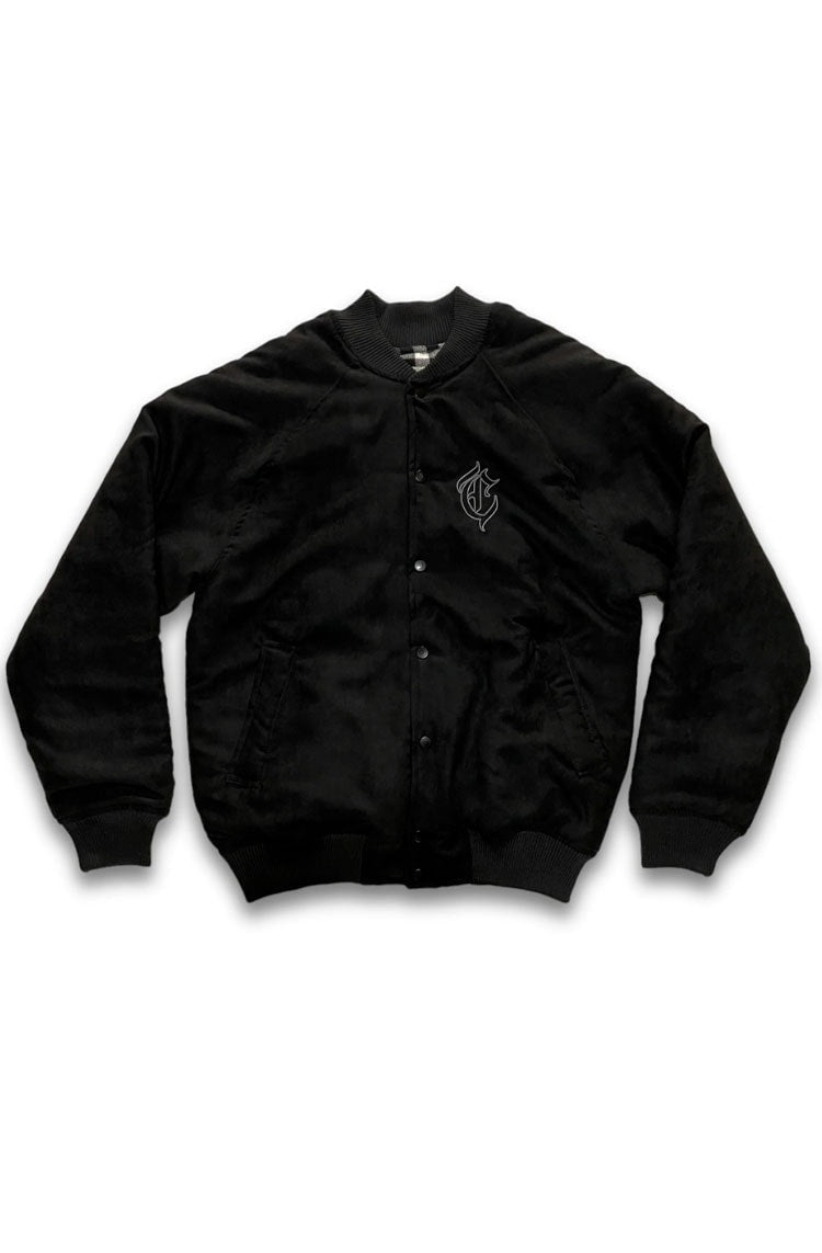 Jaqueta Caos Art ink Bomber Camurça Preto - NewSkull