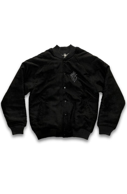 Jaqueta Caos Art ink Bomber Camurça Preto - NewSkull
