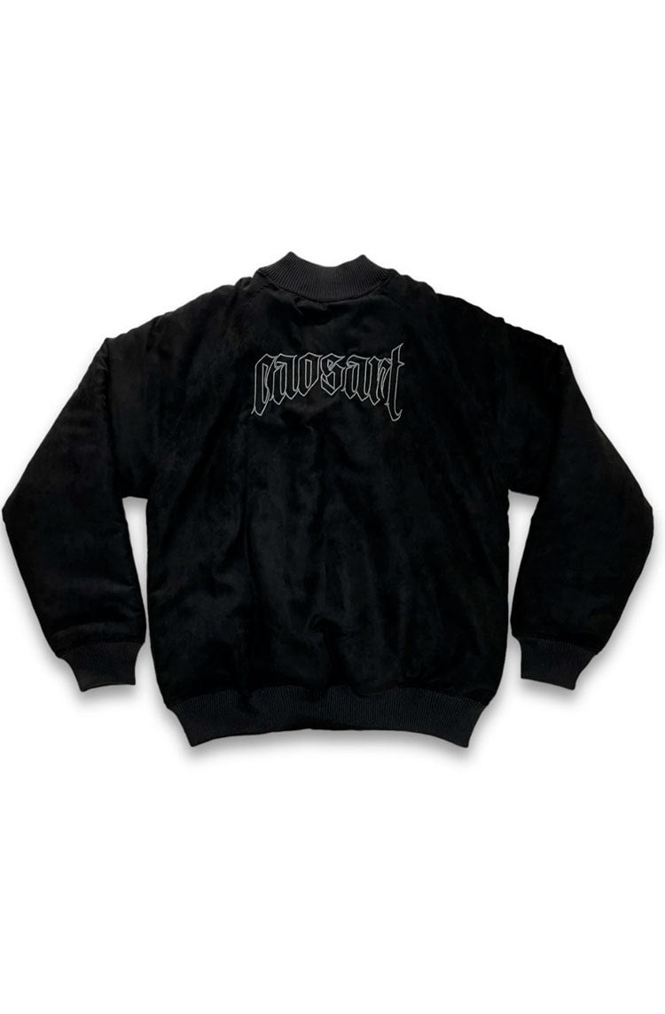 Jaqueta Caos Art ink Bomber Camurça Preto - NewSkull