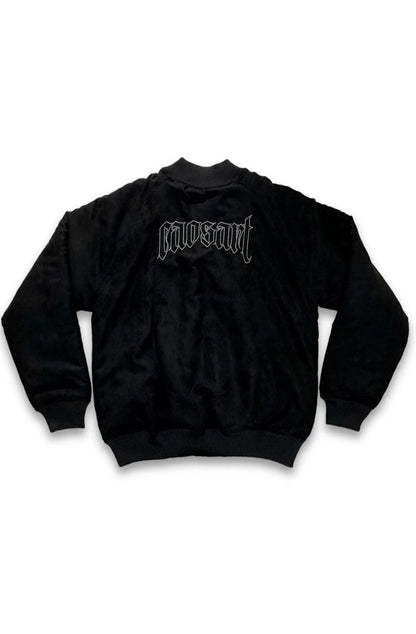 Jaqueta Caos Art ink Bomber Camurça Preto - NewSkull
