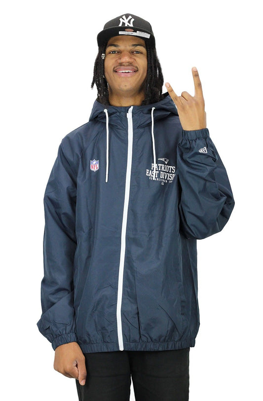 JAQUETA CORTA VENTO NEW ERA NEW ENGLAND PATRIOTS NFL AZUL - NewSkull