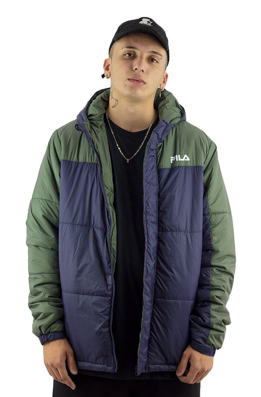 Jaqueta Fila Padded II Verde/Azul - NewSkull