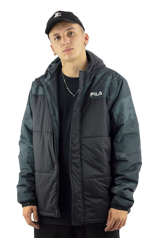 Jaqueta Fila Padded II Verde/Preta - NewSkull