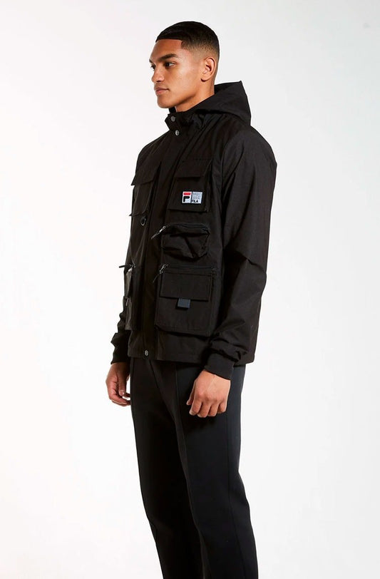 Jaqueta Fila Parka Reflective Preto/Branco - NewSkull