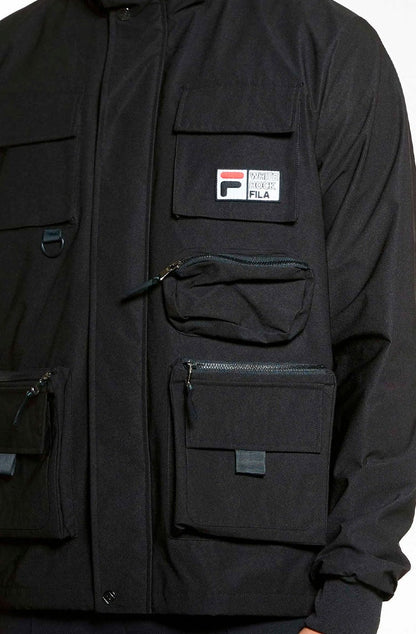 Jaqueta Fila Parka Reflective Preto/Branco - NewSkull