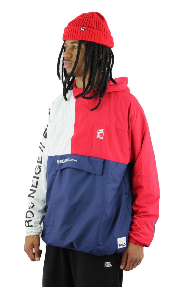 Jaqueta FILA Trail Azul/Branco/Vermelho - NewSkull