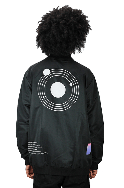 Jaqueta Mess Corta Vento Interstellar Preta - NewSkull