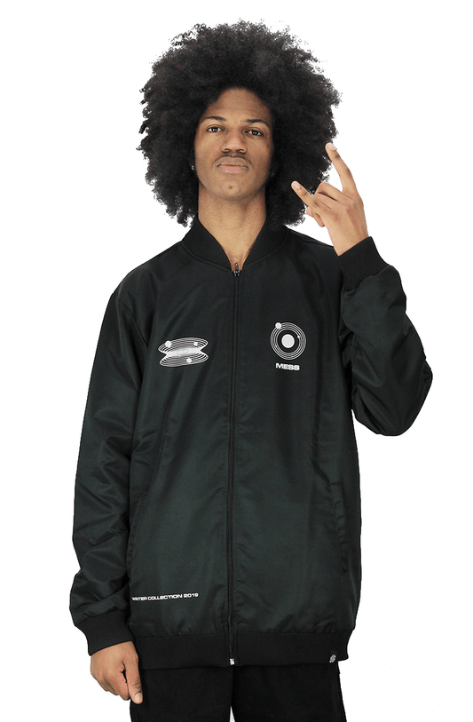 Jaqueta Mess Corta Vento Interstellar Preta - NewSkull