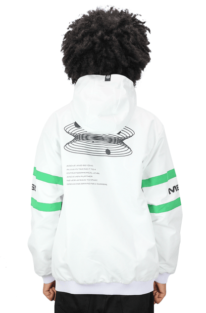 Jaqueta Mess Corta Vento Spacechip Branca - NewSkull