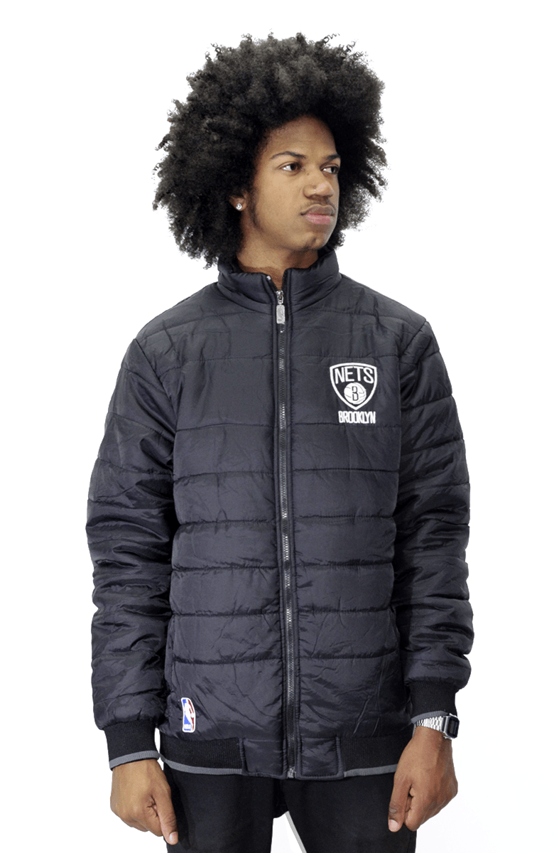 Jaqueta NBA Brooklyn Nets Light Stuff Preta - NewSkull