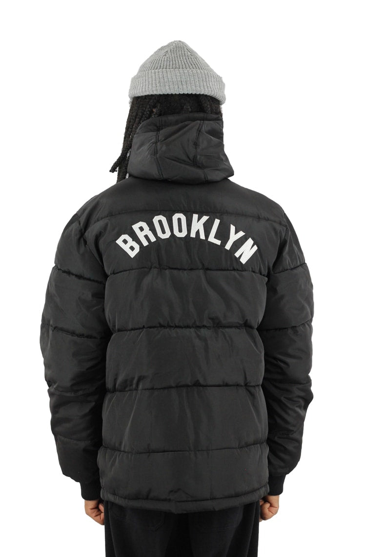 Jaqueta New Era Estofada Bomber Brooklyn Dodgers Mlb Preta - NewSkull