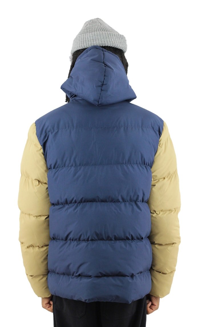 Jaqueta New Era Estofada Puffer Dual Color Azul/Bege - NewSkull