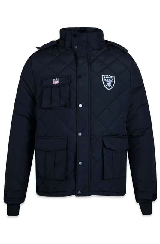 Jaqueta New Era Modern Classic NFL Las Vegas Raiders Preto - NewSkull
