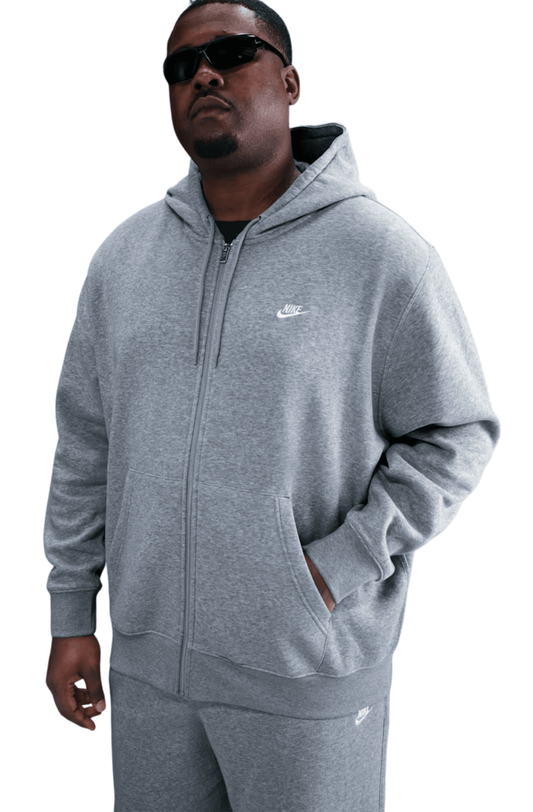 Jaqueta Nike Club Masculino Cinza - NewSkull