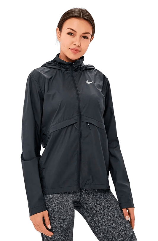 Jaqueta Nike Corta Vento Essential Packable Capuz Feminina Preta - NewSkull