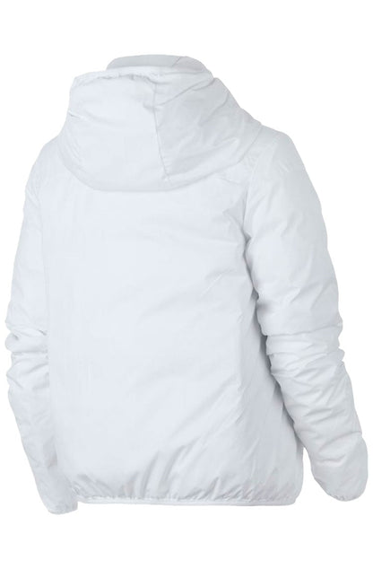 Jaqueta Nike Dupla Face Sportswear Windrunner Down - Fill Feminina Branco/Creme - NewSkull