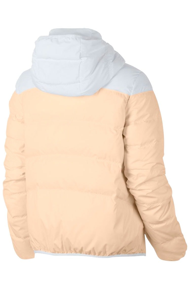 Jaqueta Nike Dupla Face Sportswear Windrunner Down - Fill Feminina Branco/Creme - NewSkull