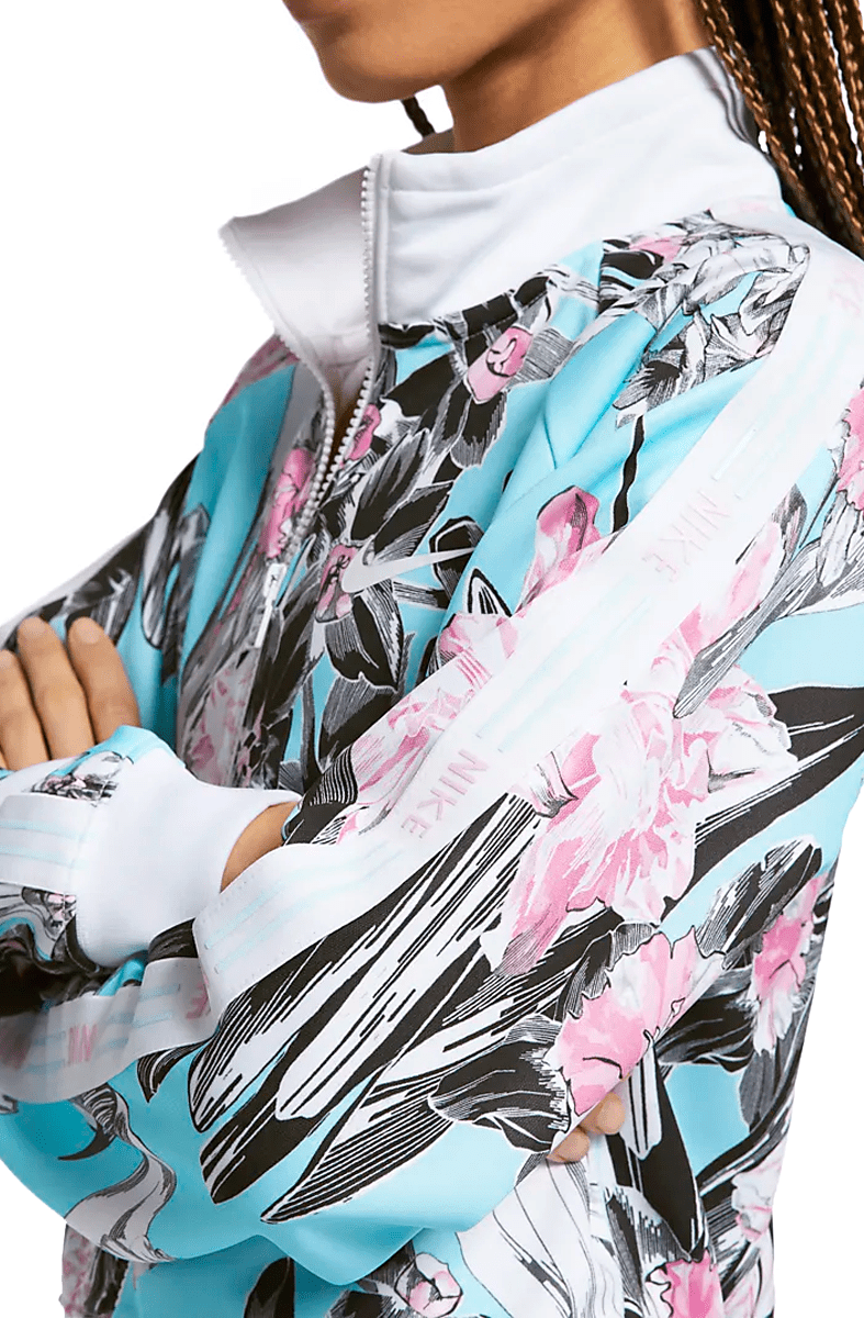 JAQUETA NIKE HYPERFLORA FEMININA FLORAL AZUL - NewSkull