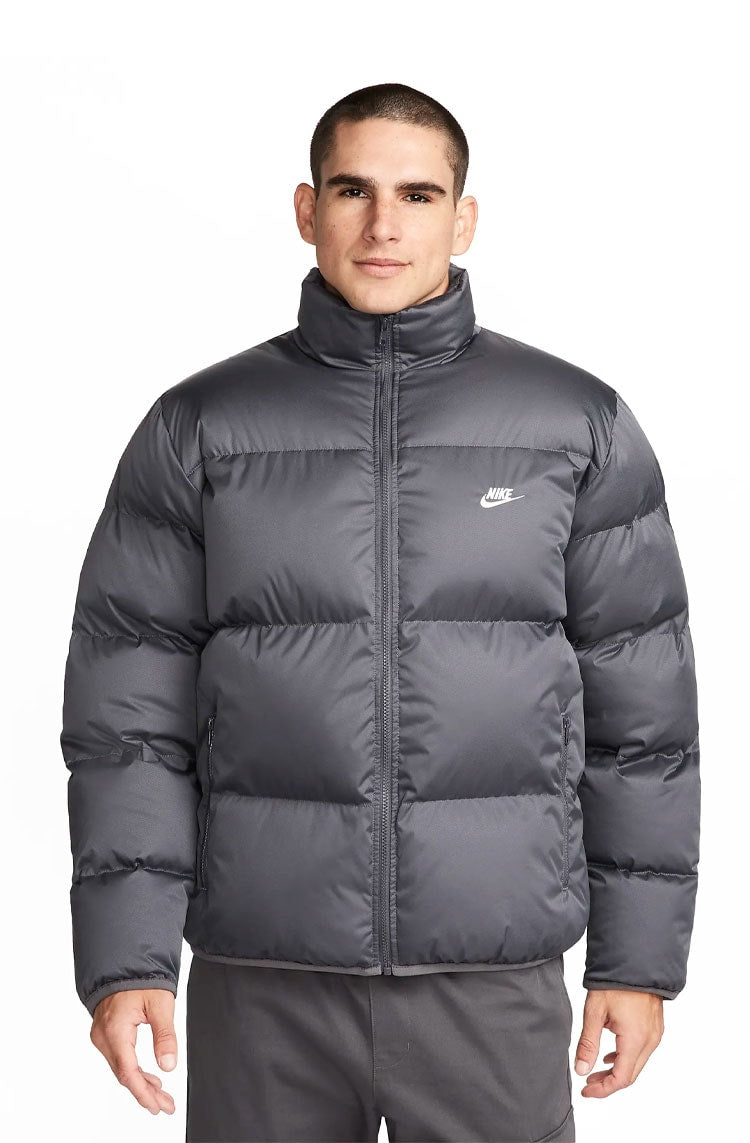 Jaqueta Nike Sportswear Club Puffer Masculino Cinza - NewSkull