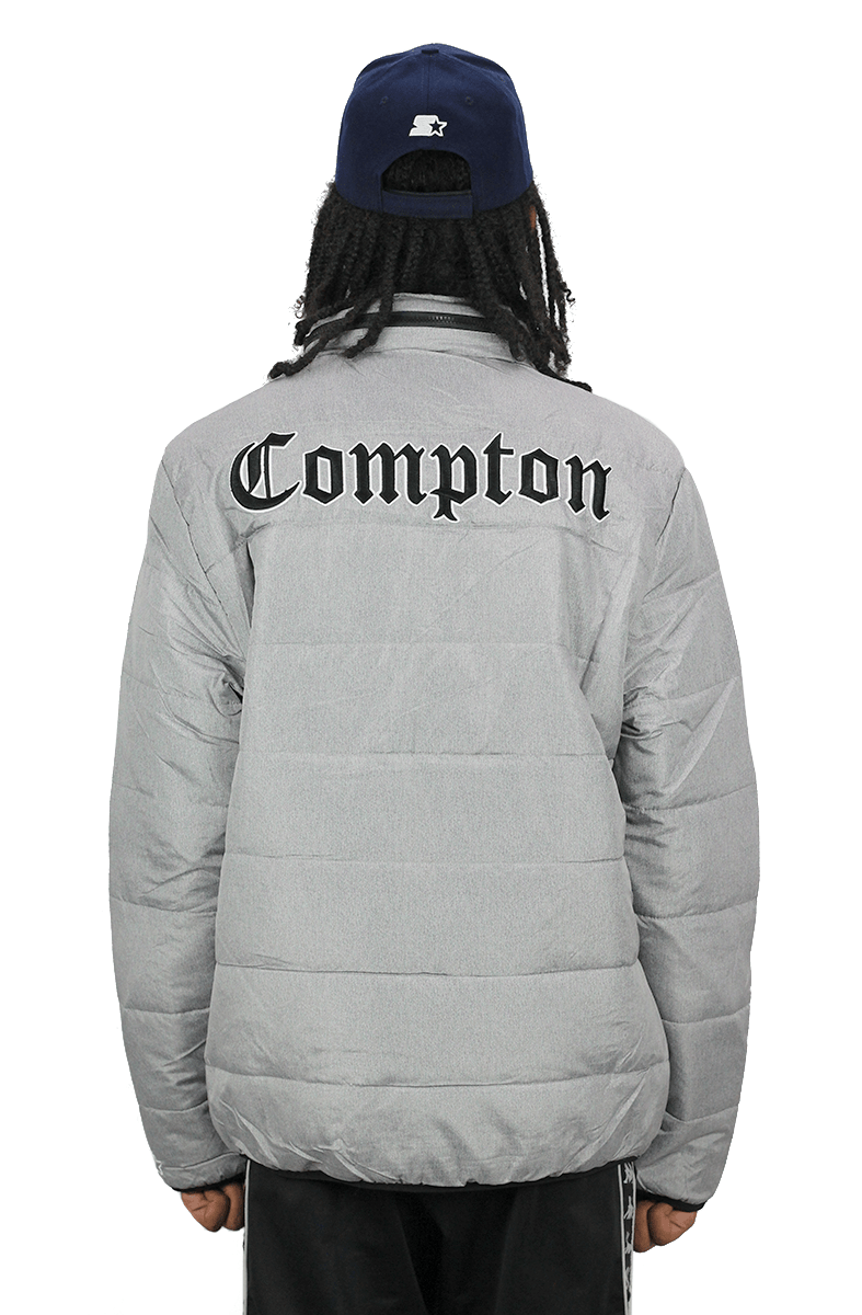 JAQUETA STARTER COMPTON CAPUZ ESTOFADA CINZA - NewSkull
