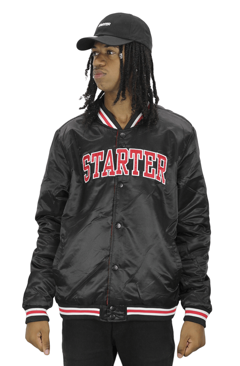 Jaqueta Starter Reversível Preto/Vermelho - NewSkull