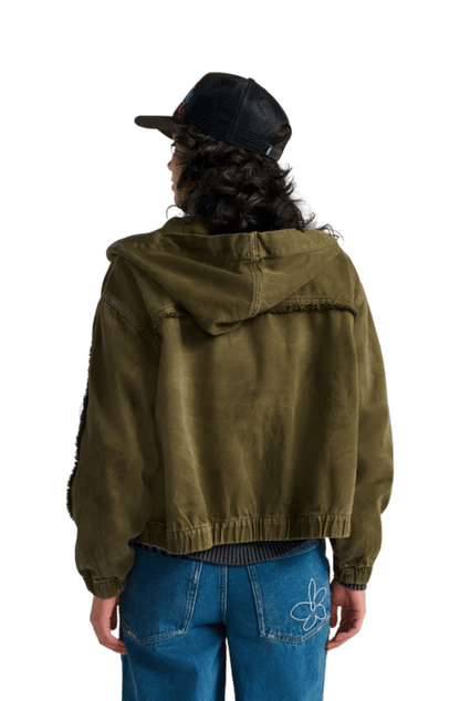 Jaqueta Vans Essex Hooded Warm Brown Hylane Marrom - NewSkull