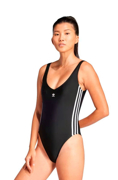 Maiô Adidas Adicolor Swimst 3 - stripes Preto - NewSkull