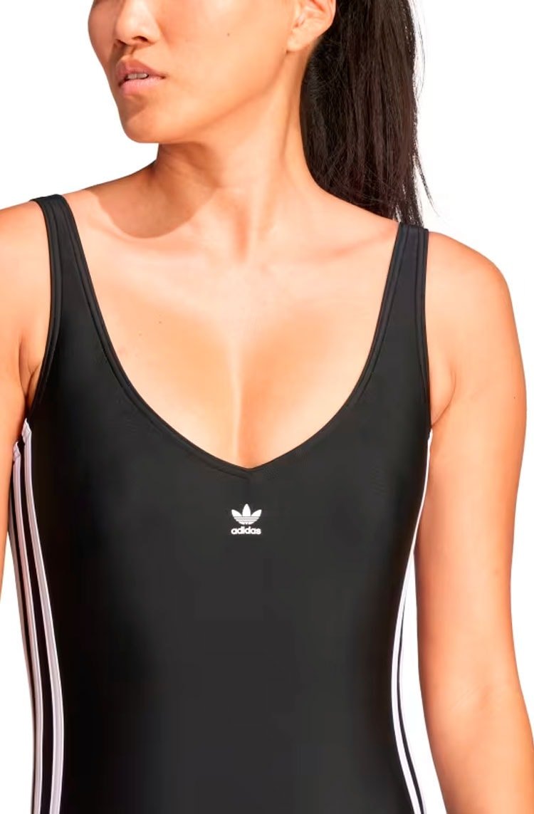 Maiô Adidas Adicolor Swimst 3 - stripes Preto - NewSkull