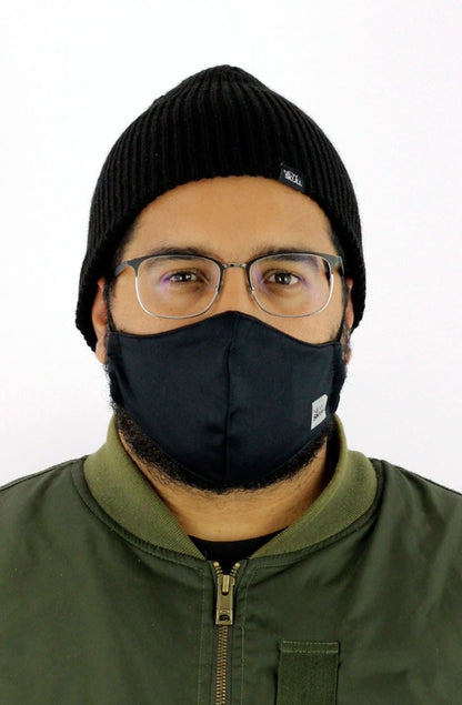 Mascara NewSkull Refletiva Neoprene Dupla Preta - NewSkull