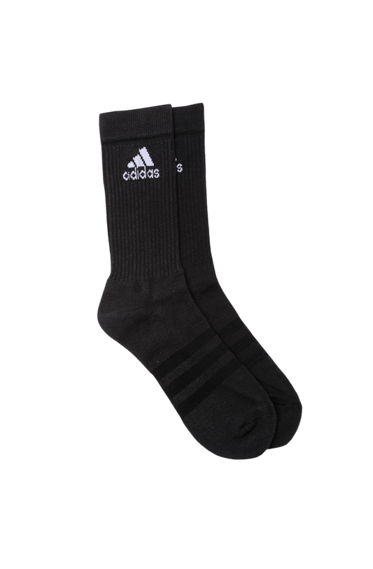 MEIA ADIDAS CREW CUSHION 3S PRETA - NewSkull