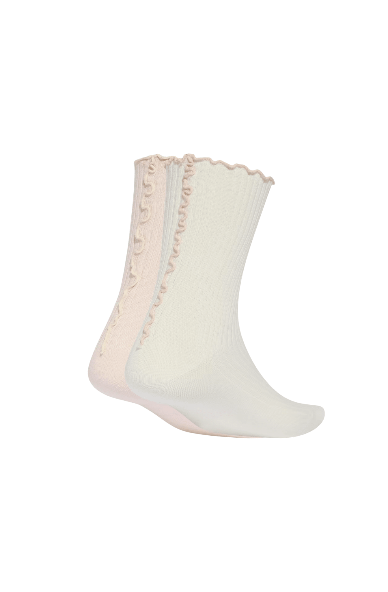 Meia Adidas Ruffle Crew 2 Pares Off-White - NewSkull