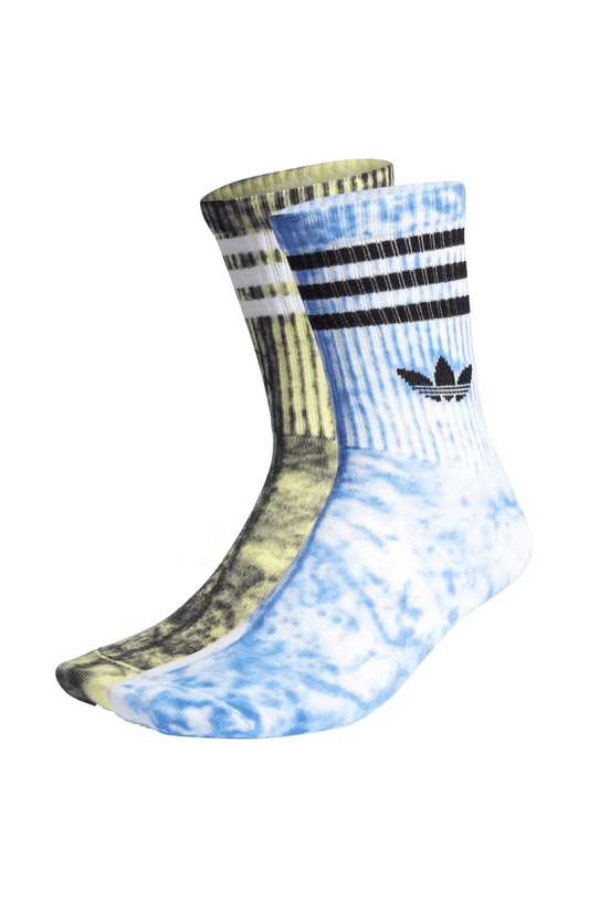 Meia Adidas Tye Dye 2 Pares Azul/Verde - NewSkull
