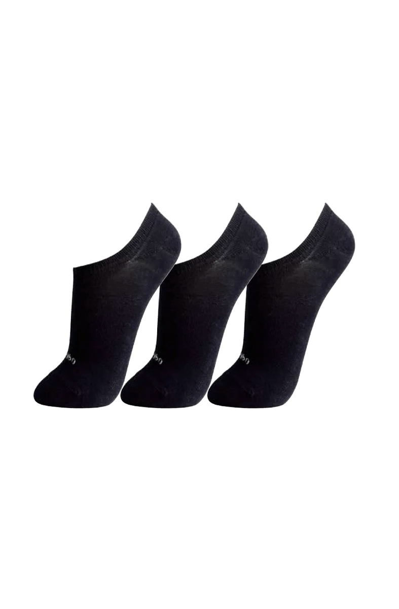 Meia Lupo Sport Sapatilha Kit 3 Pares Preta/Preta/Preta - NewSkull